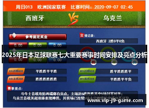 2025年日本足球联赛七大重要赛事时间安排及亮点分析