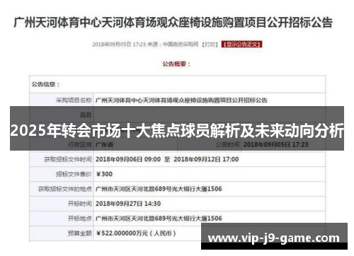 2025年转会市场十大焦点球员解析及未来动向分析