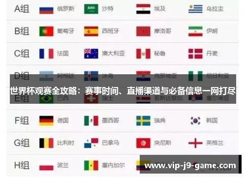 世界杯观赛全攻略：赛事时间、直播渠道与必备信息一网打尽