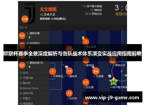 欧联杯赛季全景深度解析与各队战术体系演变实战应用指南前瞻